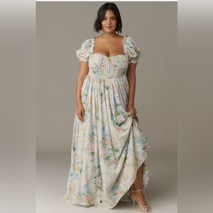 Selkie Floral Dress with Ruffle Details